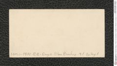 Seite 2, Eingelegte Visitenkarte, Beilage zu "Skizze: Die voreiszeitlichen Fundstätten von Willendorf in der Wachau. N. Ö." (NHMW-PRAE-BBB-91-Beilage-1)